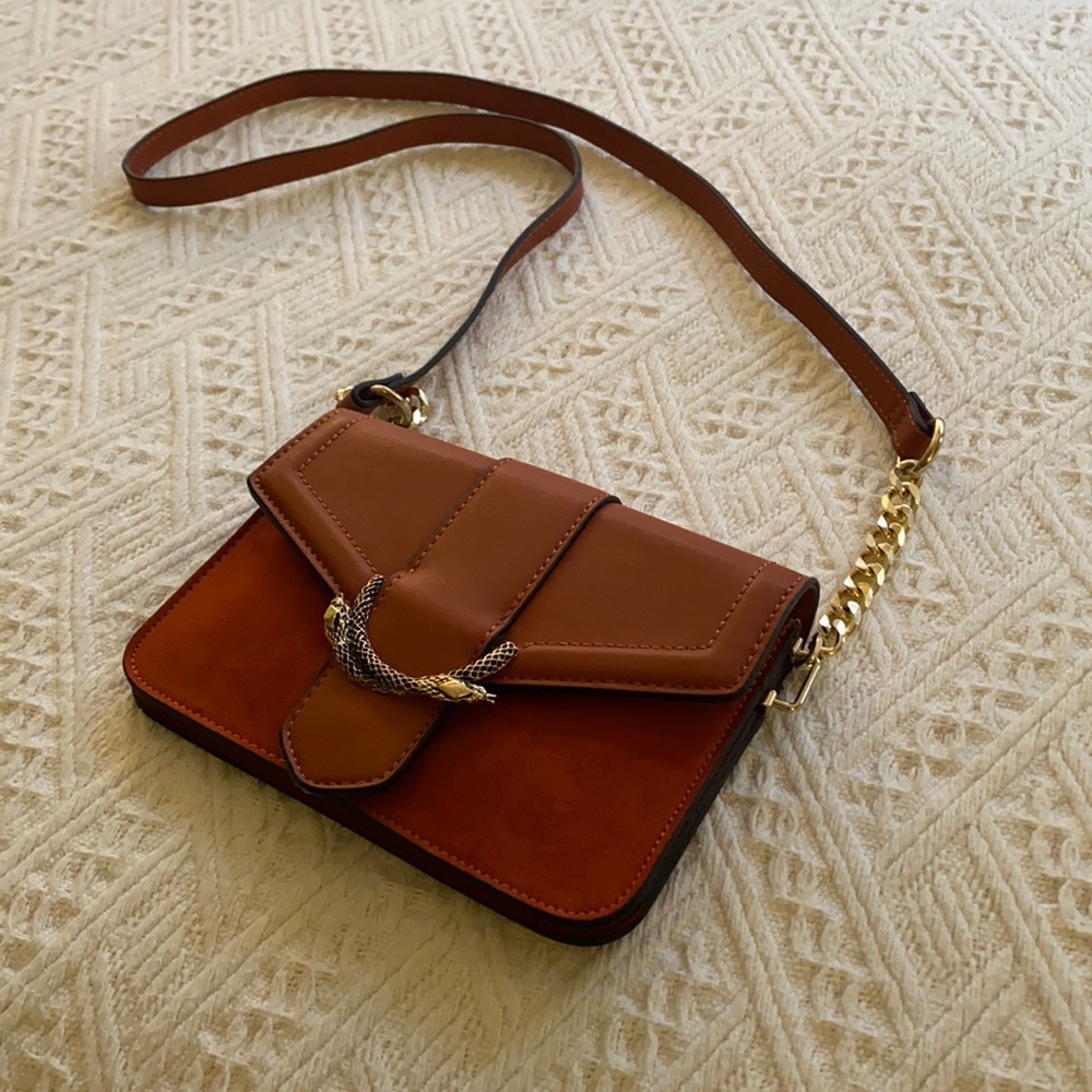 NWOT topshop orange crossbody bag